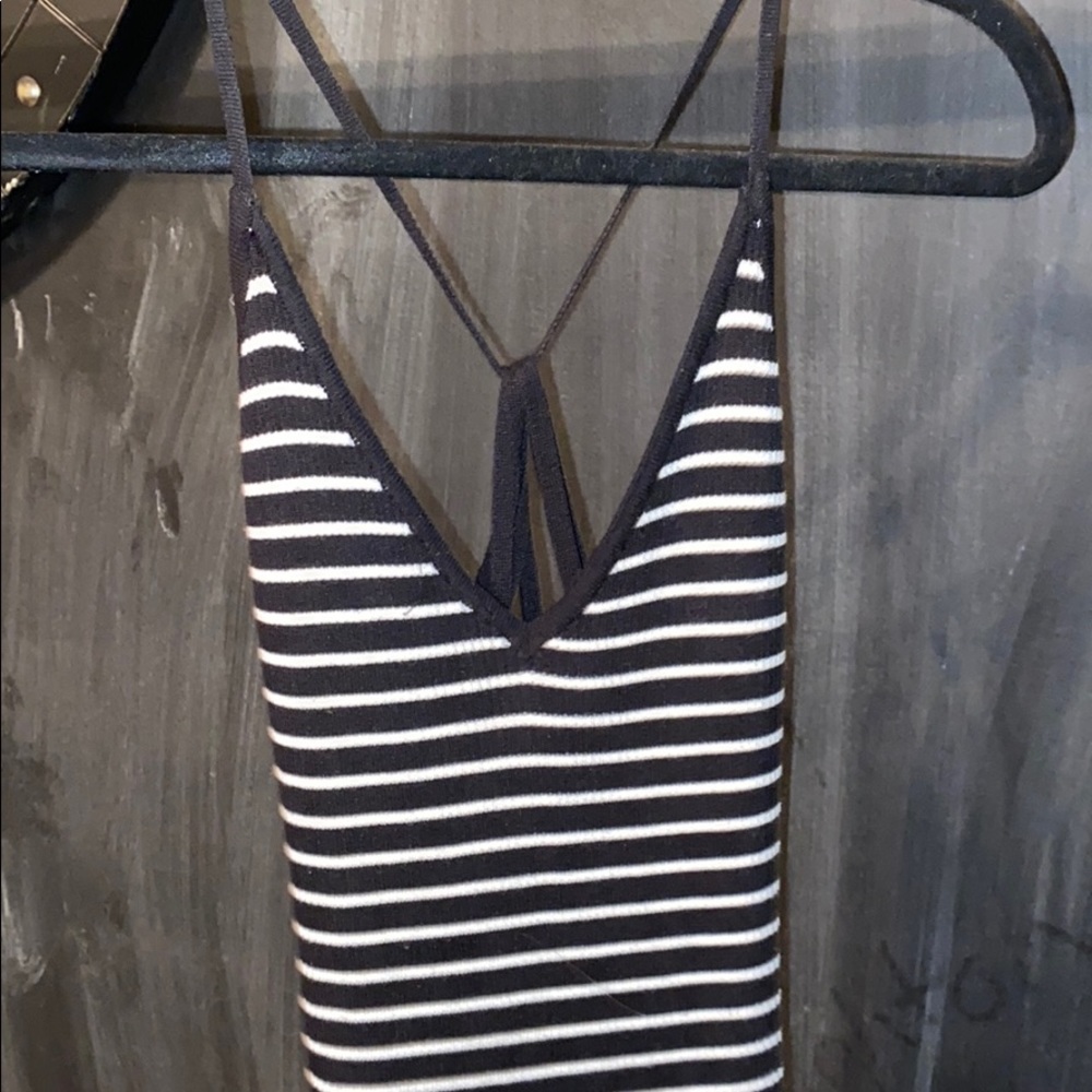 ☠️STRAPPY STRIPED BODY SUIT☠️